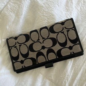 Coach checkbook cover